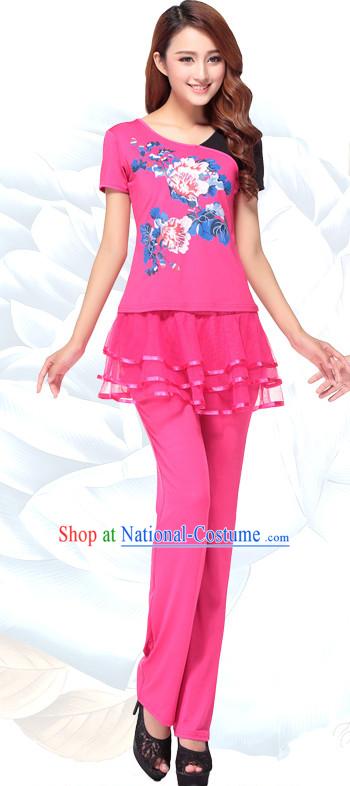 Chinese Style Modern Parade Costume Ideas Dancewear Supply Dance Wear Dance Clothes Suit