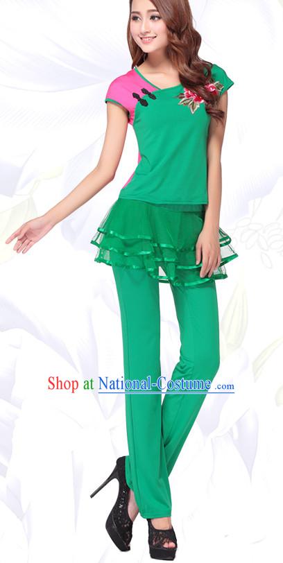 Chinese Style Gymnastics Dance Costume Ideas Dancewear Supply Dance Wear Dance Clothes Outfits