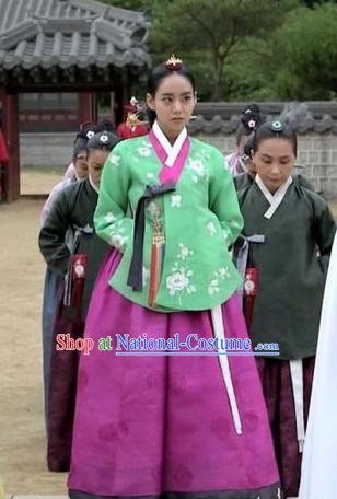 Royal Korean Princess Hanbok Outfits for Girls