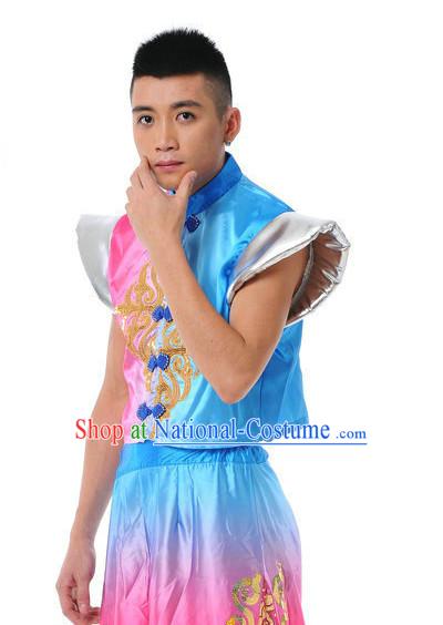 Chinese Folk Fan Dance Suit for Men