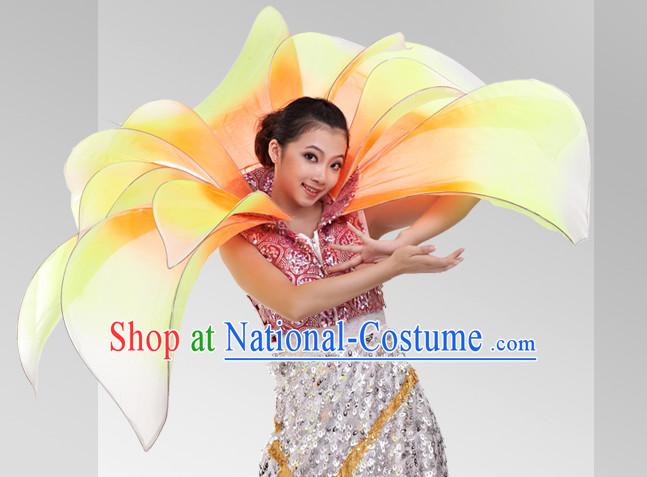 Chinese Stage Celebration Flower Dancewear Dance Costumes Complete Set for Women