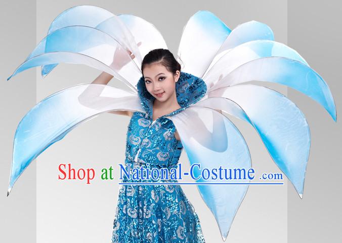 Chinese Stage Celebration Flower Dancewear Dancing Costumes Complete Set for Women