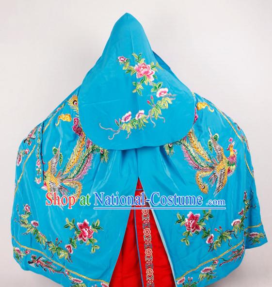 Blue Phoenix Embroidered Opera Princess Cape Complete Set