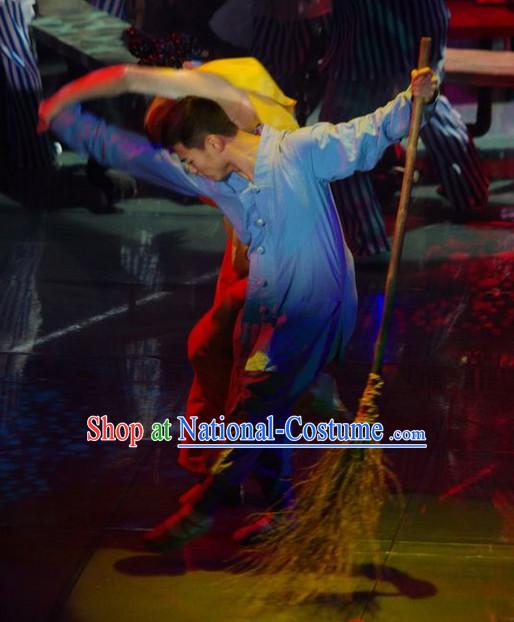 Shaolin Temple Cleaner Costume for Men