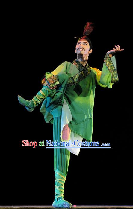 Chinese Classical Male Costume Dance Hanfu Dresses