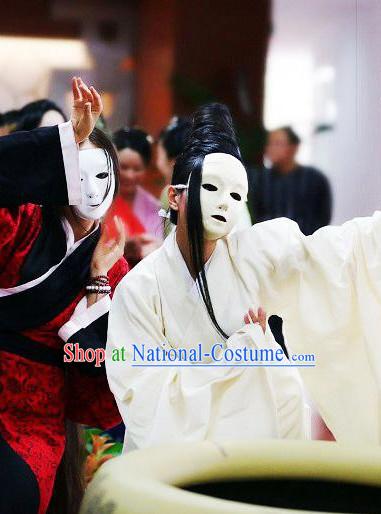 Chinese Classical Dancer Costumes and Headwear Complete Set for Women