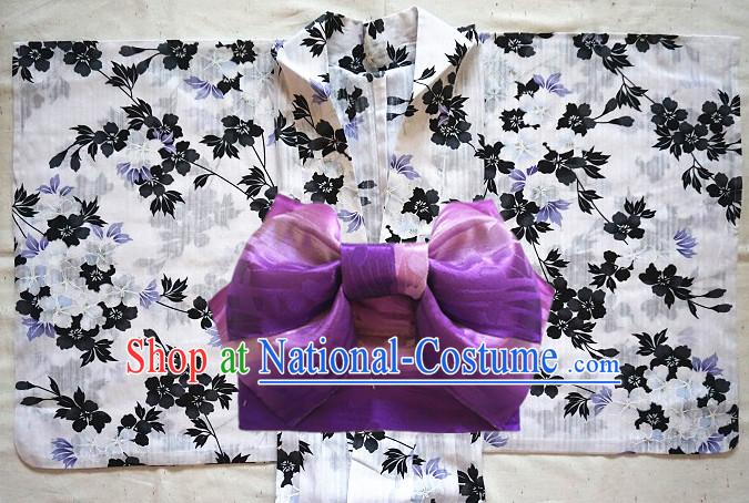 Top Authentic Traditional Japanese Kimonos Kimono Dress Yukata Clothing Garment Complete Set for Women Ladies Girls