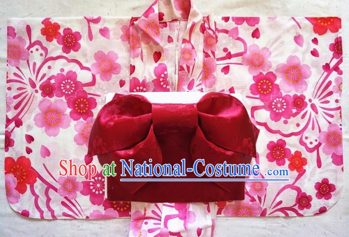 Top Authentic Traditional Japanese Kimonos Kimono Dress Yukata Clothing Garment Complete Set for Women Ladies Girls