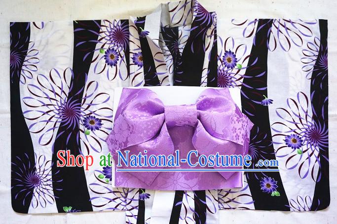 Top Authentic Traditional Japanese Kimonos Kimono Dress Yukata Clothing Garment Complete Set for Women Ladies Girls