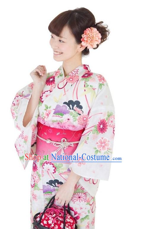 Top Authentic Traditional Japanese Kimonos Kimono Dress Yukata Clothing Garment Complete Set for Women Ladies Girls