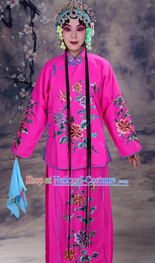 Ancient Chinese Hua Dan Opera Costume and Hair Piece Complete Set for Women