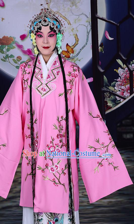 Ancient Chinese Hua Dan Opera Costumes and Hair Accessories Complete Set for Women