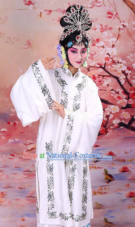 Blue Ancient Chinese Beijing Opera Costumes Peking Opera Young Women Costume for Women Girls Adults Kids