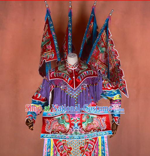 Ancient Chinese Beijing Opera Costumes Peking Opera General Armor Costume Complete Set for Women