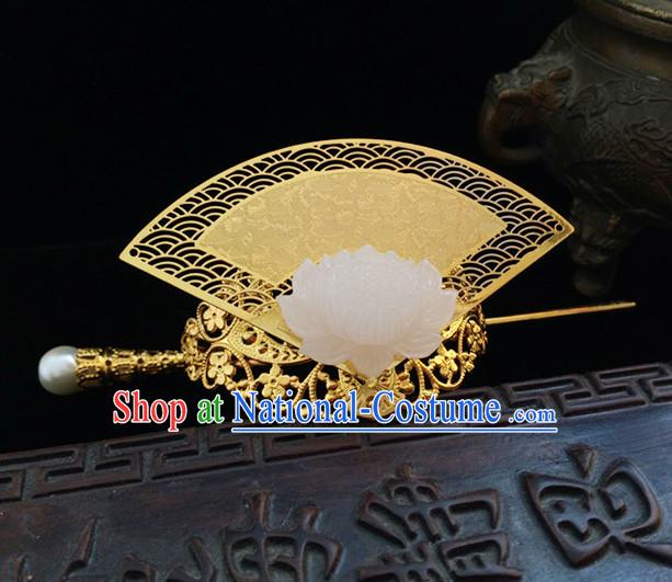 Ancient Chinese Prince Fan Shape Crown Headwear Hair Accessories