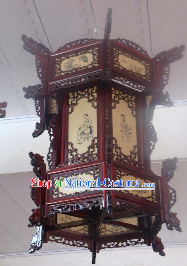 Ancient Chinese Imperial Style Three Layers Traditional Palace Lantern