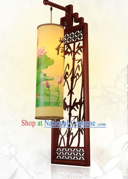 1 Meter Long Ancient Chinese Handmade Wooden Wall Lantern