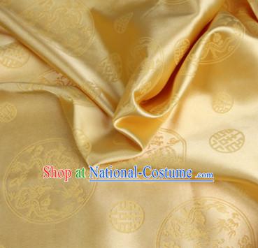 Chinese Traditional Gold Brocade Dragon Fabric