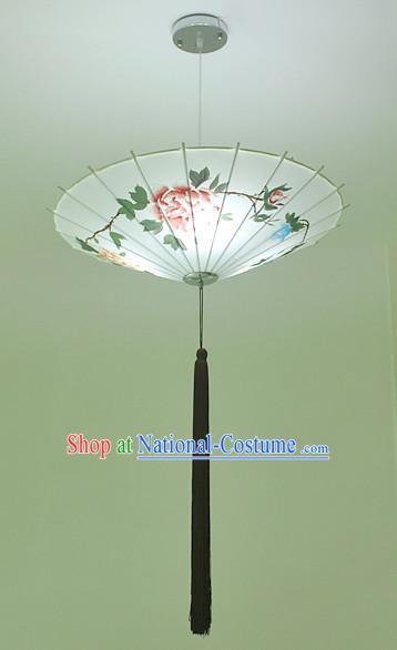 Chinese Classical Handmade Silk Hanging Umbrella Palace Lantern