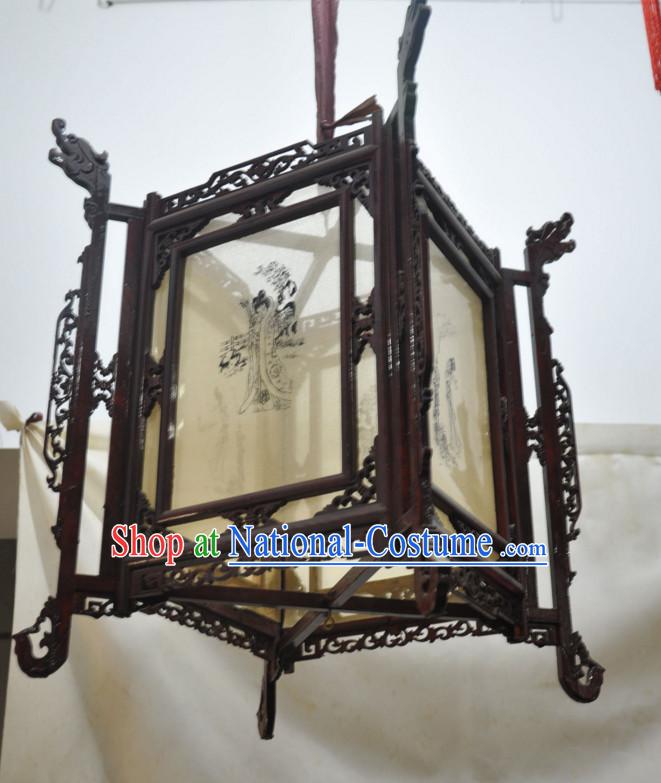 Song Dynasty Chinese Classical Handmade and Carved Hanging Palace Lantern