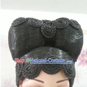 Chinese Ancient Fairy Female Hairstyle Long Black Wigs