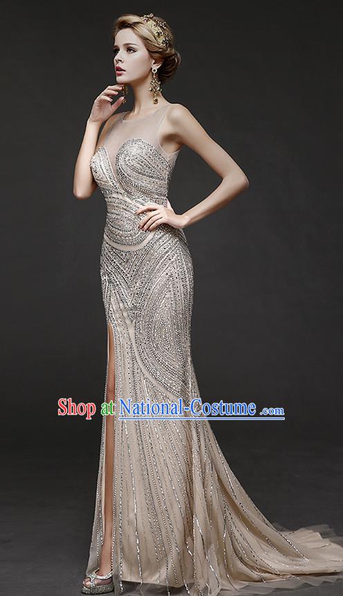 Top Chinese Red Wedding Dresses Evening Dress for Brides