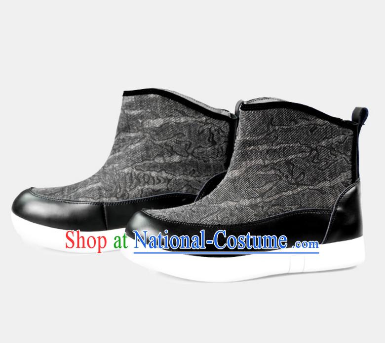 Traditional Chinese Style Handmade Boots for Men