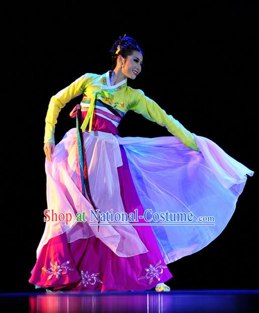 Traditional Korean Solo Dance Costumes for Women