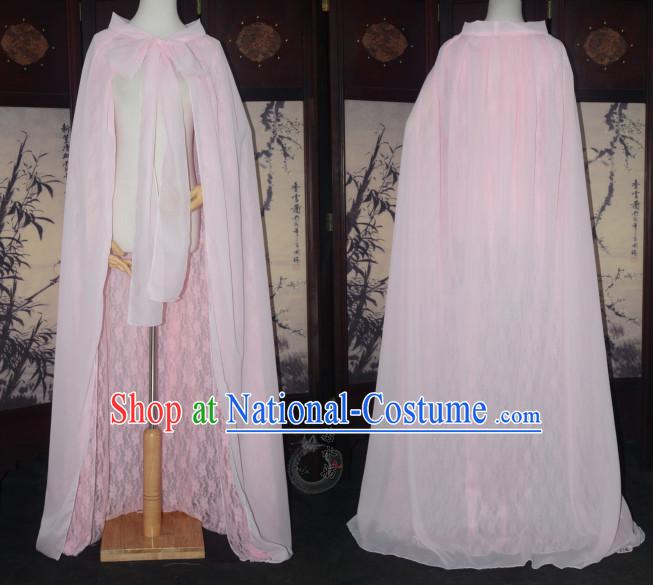 Pink Traditional Chinese Classical Mantle Cape