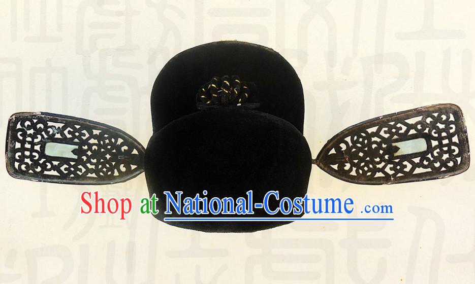 Ancient Chinese Official Black Hat for Men