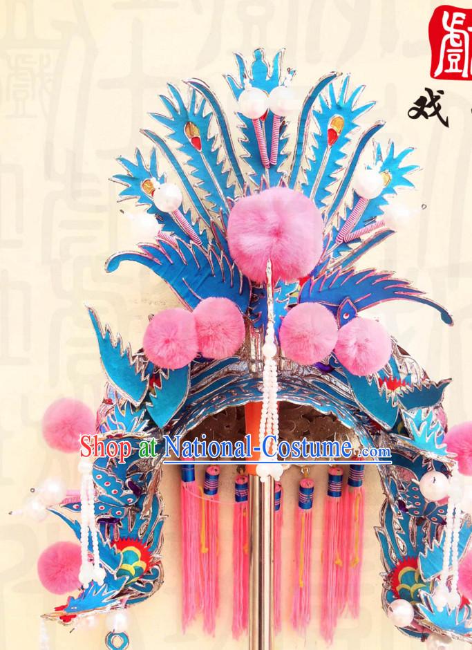 Traditional Chinese Classical Hua Dan Opera Phoenix Hat for Women