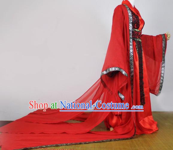 Red Traditional Chinese Classical Red Clothing Complete Set