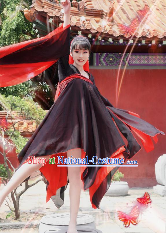 Ancient Chinese Classical Dance Costumes Complete Set for Women or Girls