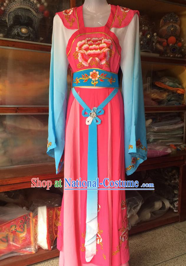 Ancient Chinese Opera Embroidered Hua Dan Costumes Complete Set for Women