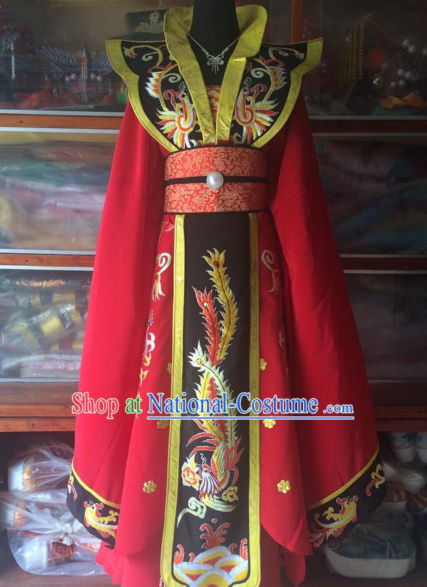 Ancient Chinese Opera Embroidered Empress Costumes Complete Set for Women