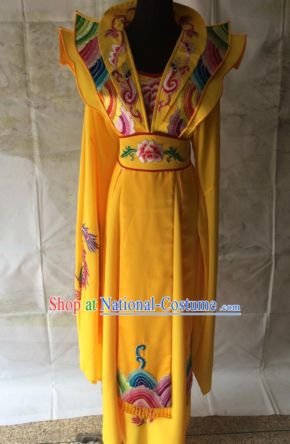 Ancient Chinese Opera Embroidered Empress Costume Complete Set for Women