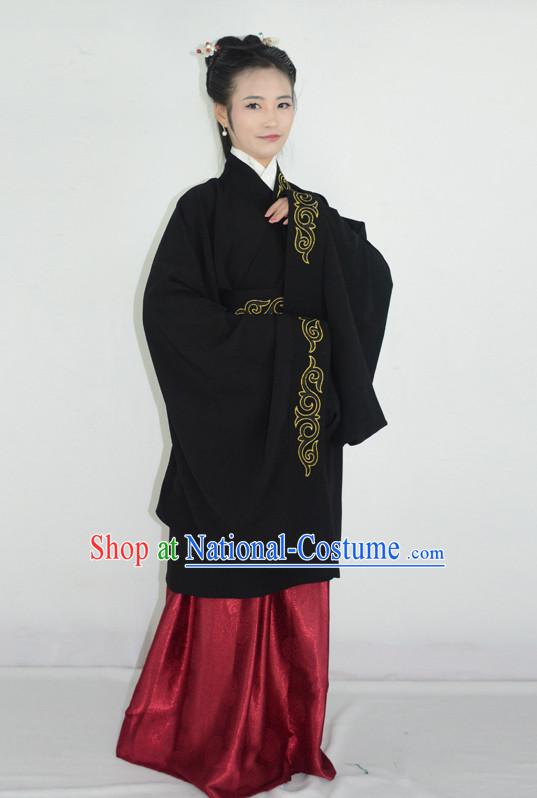 Ancient Chinese Han Dynasty Clothing and Hair Accessories Complete Set for Women