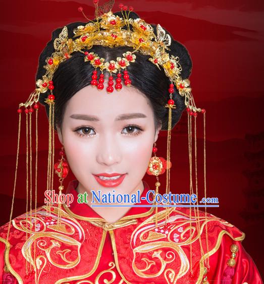 Traditional Chinese Brides Wedding Hair Jewelry