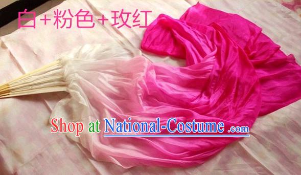 1.5 Meters Long Color Transition Silk Dance Fan