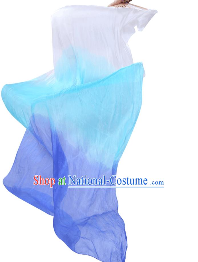 1.5 Meters Long Color Transition Silk Dancing Streamers