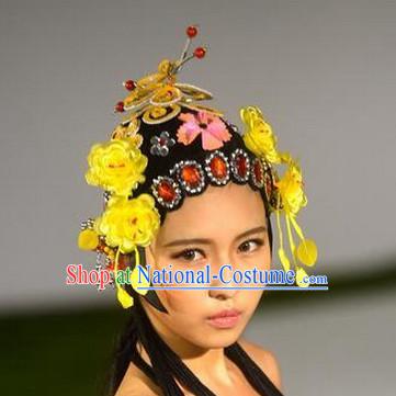 Chinese Opera Hair Accessories Headwear Headdress Hair Accessory Wig Set