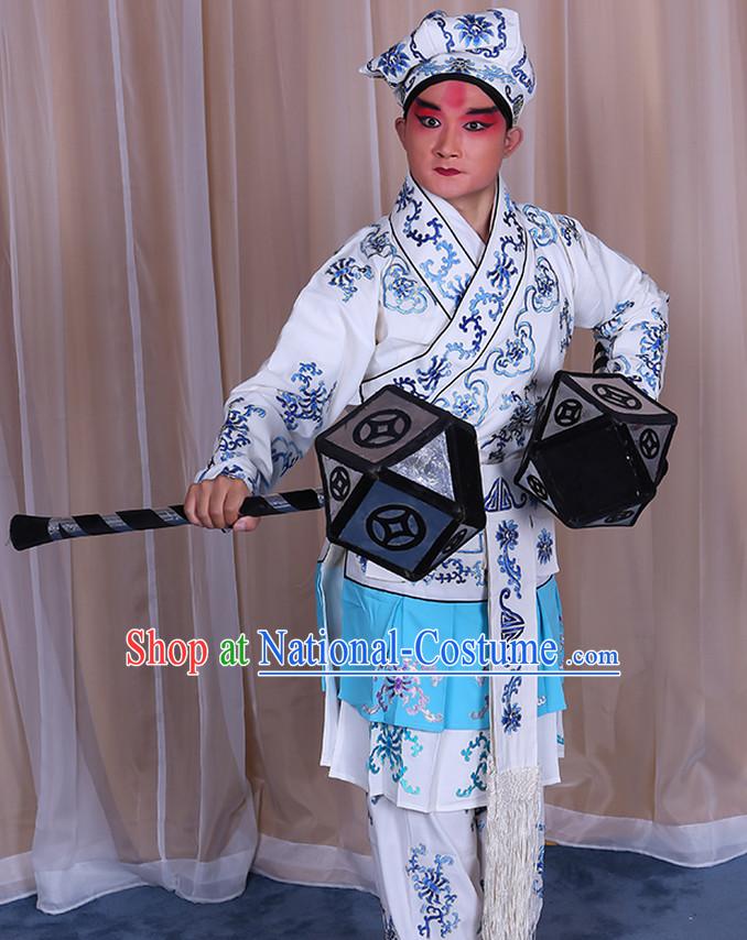 Top Embroidered Chinese Classic Peking Opera Wusheng Costume Beijing Opera Wu Sheng Costumes Complete Set for Adults Kids Men Boys