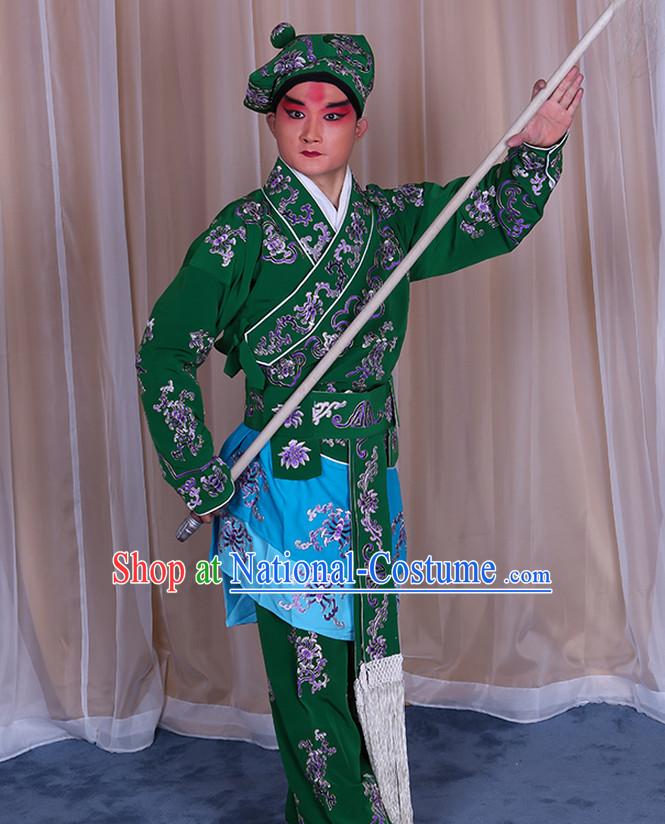 Top Embroidered Chinese Classic Peking Opera Wusheng Costume Beijing Opera Wu Sheng Costumes Complete Set for Adults Kids Men Boys