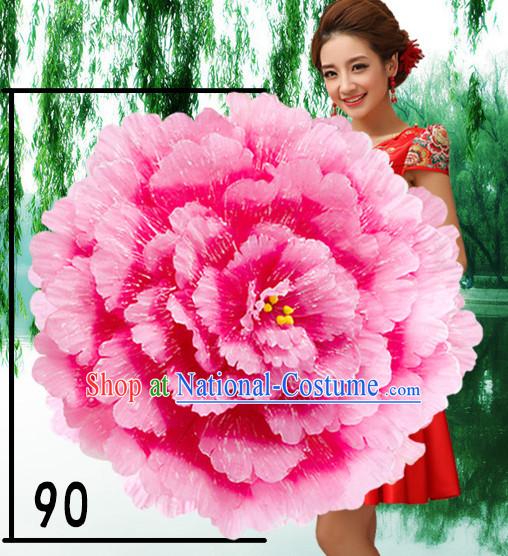 35 Inches Professional Stage Performance Large Peony Flower Umbrella