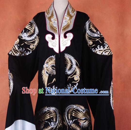 Top Embroidered Chinese Classic Peking Opera Female Costume Beijing Opera Long Phoenix Robe Costumes Complete Set for Adults Kids Women Girls