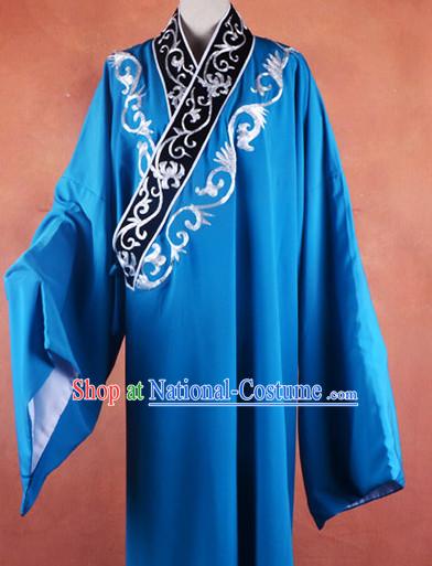 Top Embroidered Chinese Classic Peking Opera Costume Beijing Opera Long Robe Costumes Complete Set for Adults Kids Men Boys