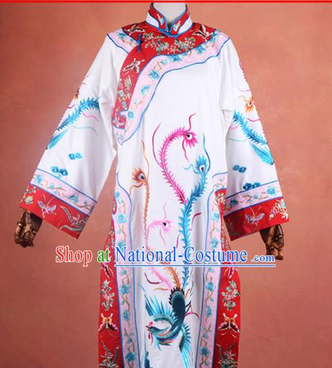 Top Embroidered Chinese Classic Peking Opera Phoenix Costume Beijing Opera Empress Robe Costumes Complete Set for Adults Kids Women Girls