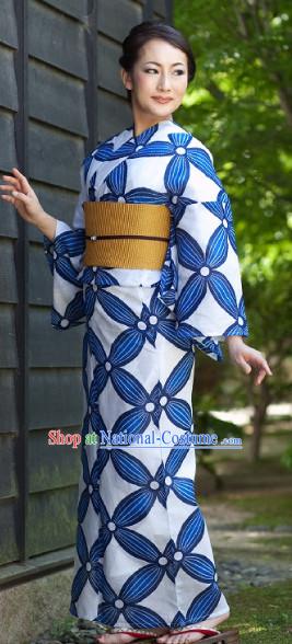 Top Authentic Traditional Japanese Kimonos Kimono Dress Yukata Clothing Robe Garment Complete Set for Women Ladies Girls