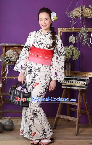 Top Authentic Traditional Japanese Kimonos Kimono Dress Yukata Clothing Robe Garment Complete Set for Women Ladies Girls