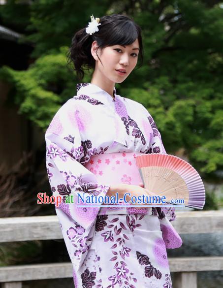 Top Authentic Traditional Japanese Kimonos Kimono Dress Yukata Clothing Robe Garment Complete Set for Women Ladies Girls